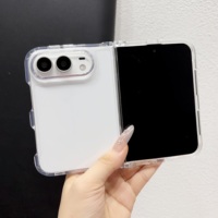 Étui de luxe transparent anti-jaunissement pour iPhone 18 Ultra Fold, coque de téléphone portable transparente antichoc de haute qualité
