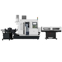 Centre d'usinage CNC horizontal de moyenne capacité VJ42-300MCY pour le tournage et le fraisage de pièces complexes, 12 axes, double broche, métal