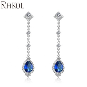 ต่างหูผู้หญิงเพทายสีเงิน EP2055 rakol - Product Image 1