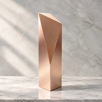 Trophée Colonne Dorée Fengshi, Médaille Durable Gravée pour les Réunions Familiales et les Activités de Bienvenue des Employés