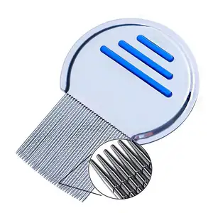 Factory Wholesale Price Pet Head Anti Nit Terminator Lice Comb Stainless Steel Lice Comb