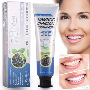 ยาสีฟันถ่านไม้ไผ่ฟอกฟันขาวพร้อมมินต์ทำจากว่านหางจระเข้ออร์แกนิกโลโก้ส่วนตัว - Product Image 4