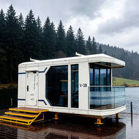 Capsule spatiale modulaire multifonctionnelle mobile de haute qualité, directement de l'usine, avec énergie solaire, pour le développement de villas de villégiature