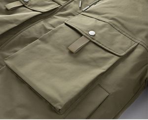 LAYENNE Veste d'hiver unisexe épaisse à capuche imperméable et ample pour hommes et femmes - Product Image 5