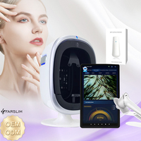 Analyseur Intelligent de Peau et de Cuir Chevelu avec Stylo d'Analyse d'Hydratation, Tablette Multilingue, Dermatoscope Facial Portable pour Salon et Spa