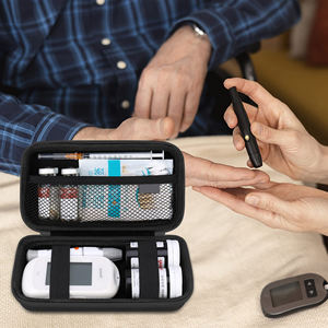 Personalizado impermeável EVA armazenamento saco para diabético teste kit medidor de glicose <span class=keywords><strong>monitor</strong></span> caso - Product Image 6