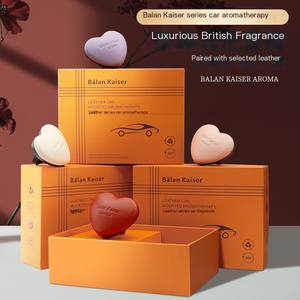 Difusor de aroma de aromaterapia para coche de cuero de lujo con logotipo personalizado, ambientador de aire sólido, de Perfume Clip, colocación de ventilación, purificador de aire para coche - Product Image 6