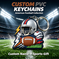 Porte-clés personnalisé en PVC, vente en gros, caoutchouc souple 3D, logo personnalisé, fabricant OEM, porte-clés de sport d'hiver, ski