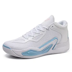 Lightweight Sports Shoes For Men And Women With Shock Mesh Surface Breathable Anti-slip Wear-resistant Basketball Shoes