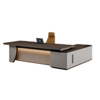 Bureau de direction en L moderne avec chaise et armoire latérale – Mobilier de bureau commercial