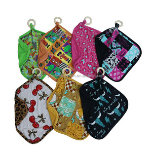 ผ้าขนหนูซับน้ำลายดอกไม้สำหรับเด็กทารกแรกเกิดผ้ากัดหน้าอกผ้าใยไผ่สำหรับเด็กทารก - Product Image 1