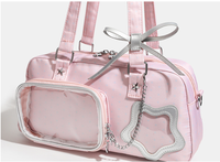 Sac bandoulière Y2K à imprimé étoiles, sac à bandoulière tendance à pois avec emplacement pour badges, sac de rangement pour poupées pour fans de concerts