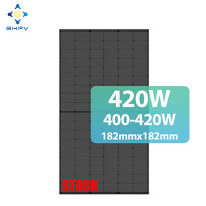 GHPV Panneau Solaire 400W 405W 410W 415W 420W N型面板Solares 10000 <span class=keywords><strong>W</strong></span>光伏全黑柔性太阳能电池板 - Product Image 1