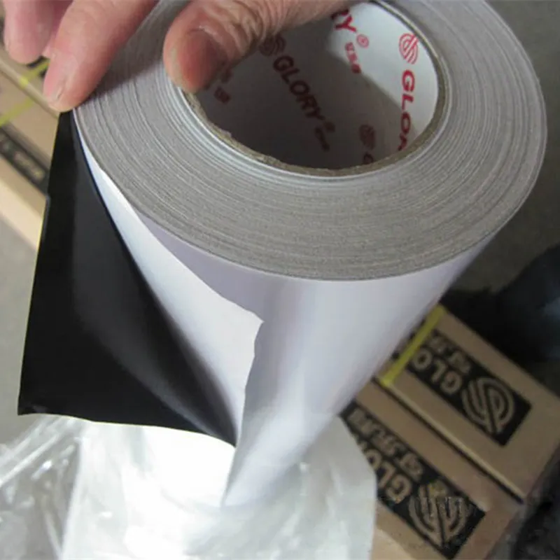 Glory Black Glue Printable Vinyl Roll Long-term Removable Adesivo Vinil Adhesive Vinyl
