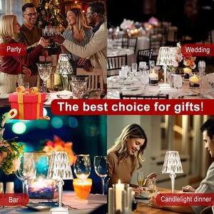 RGB Crystal Lampshade <strong>Fancy</strong> Lighting Table Light for Bedroom Decoration Led Vintage <strong>Lamp</strong> Rechargeable Led Table <strong>Lamp</strong> - Product Image 6