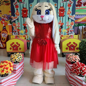 यूनिसेक्स वयस्क कस्टम बुनी पोशाक अद्वितीय पशु खरगोश शुभंकर कोस्प्ले आउटफिट होलिन पांडा के लिए - Product Image 6