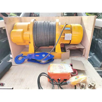 Treuil manuel robuste 50T pour applications marines et offshore, tambour en acier durable, câble métallique haute résistance