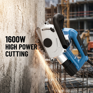 เครื่องเซาะร่องผนังอุตสาหกรรม 1600W รุ่นโรงงาน ล้อ 150 มม. ความจุ 42 มม. เครื่องเซาะร่องอิฐไฟฟ้า (เฉพาะตัวเครื่อง) - Product Image 3
