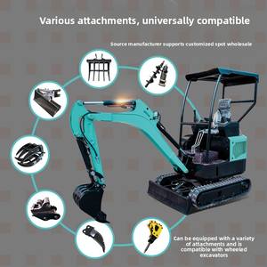 سعر رخيص DP16 1 T Ton 2t-t صغير صغير مع دلو محرك Koop مرفق مقطورة - Product Image 2