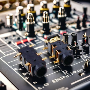 5-Pin Nữ âm thanh Jack Adapter 3.5mm Đồng pin ổ cắm cho Điện thoại tai nghe 1.5A Đánh giá hiện tại 4P điện kết nối - Product Image 3