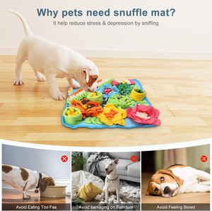 Anti Slip Bottom Pet Treats Feeding Mat Snuffle Mat for Dogs <b>Cats</b> Rabbits - Product Image 5
