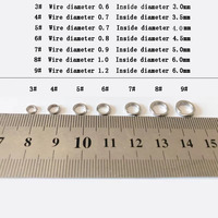XIDIAOYU 10000 pièces Anneaux de pêche en acier inoxydable, clips fendus, émerillons à double boucle, connecteurs rapides pour hameçons, accessoires de pêche à la carpe
