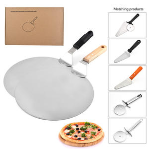<span class=keywords><strong>Pelle</strong></span> ronde à <span class=keywords><strong>pizza</strong></span> pour tarte à gâteau en acier inoxydable de 12 pouces <span class=keywords><strong>Pelle</strong></span> à gâteau en <span class=keywords><strong>bois</strong></span> pour le transfert de <span class=keywords><strong>pizza</strong></span> - Product Image 5