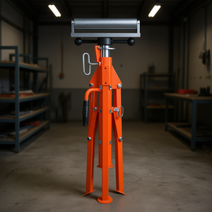 Support de roue simple robuste 45 #   Support à roulettes pliable réglable en hauteur en acier de 27,6 à 52 pouces - Product Image 3