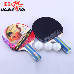 Ensemble de raquettes de tennis de table Double Fish 2 pièces, manche long, 7 couches de bois pur, <span class=keywords><strong>kit</strong></span> de raquettes de <span class=keywords><strong>ping</strong></span>-<span class=keywords><strong>pong</strong></span> - Product Image 2