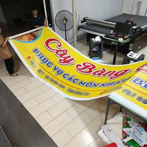 Bền không dệt PVC in biểu ngữ cho ngoài trời tiếp thị biển quảng cáo hiển thị Việt Nam UV in ấn nhà máy - Product Image 5