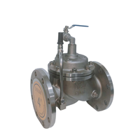 Vanne à flotteur télécommandée 100X-16P en acier inoxydable CF8 à brides PN16 pour le contrôle du niveau d'eau hydraulique et l'incendie