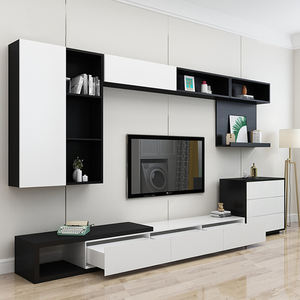 <span class=keywords><strong>Mobili</strong></span> da soggiorno <span class=keywords><strong>a</strong></span> parete con supporto per <span class=keywords><strong>tv</strong></span> galleggiante di lusso lucido alto - Product Image 1