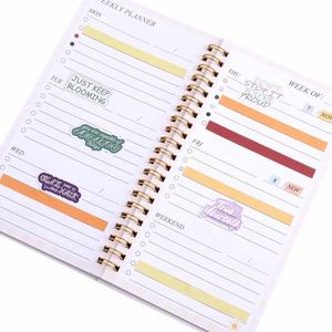 <span class=keywords><strong>Agenda</strong></span>/Organizador Semanal A5 Delgada de Hojas Sueltas con Espiral de 6 Colores, Recién Lanzada por Hongbo, Estética y Portátil - Product Image 5