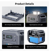 Station d'alimentation solaire portable ABOK, très vendue, PD 140W USB-C QC3.0 2800W 2160Wh LiFePO4, pour la maison, le camping en plein air