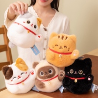 Grosir Pabrik Boneka Kucing Keberuntungan Kawaii, Boneka Maneki Neko Lembut, Boneka Kucing Pembawa Keberuntungan untuk Dekorasi Rumah dan Hadiah Bisnis