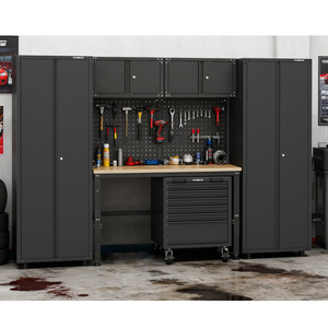 For 8-Piece Steel Home & Garage <b>Storage</b> <b>Tool</b> Trolley <b>Cabinet</b> With Powder Coated Supports Customized DIY OEM/OBM Options 20CM8C W - Product Image 5