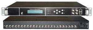 Processeur FTA TS multicanal <span class=keywords><strong>professionnel</strong></span> 512 SPTS / 8 MPTS, passerelle IPTV, IRD DVB-S2/ISDB-T/ATSC avec modulateur RF pour centre de diffusion - Product Image 2