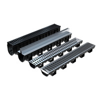Caniveau de drainage en U D400 direct usine avec grilles et couvercles