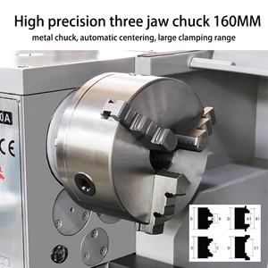 เครื่องกลึงโลหะแบบเจาะรู38มม. เครื่องกลึงแบบแท่นมีความแม่นยำสำหรับโลหะ - Product Image 5