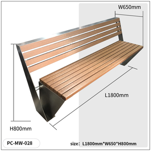 Nhà Sản Xuất Bán Hàng Trực Tiếp Tùy Chỉnh Rắn Gỗ Công Viên Ngoài Trời Băng Ghế Dự Bị Thu hải đường Bằng Gỗ Kim Loại Vườn Băng Ghế Dự Bị Cho Các Trường Học Trung Tâm Khách Sạn - Product Image 3