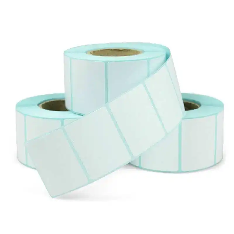 Self Adhesive Label Roll Customized Thermal Labels Colorful Self Adhesive Printable Thermal Transfer Blank Label Roll