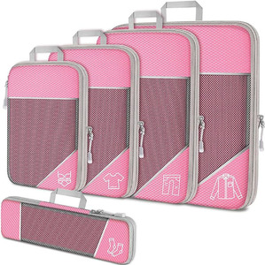 Sacs de compression pour économiser de l'espace, nouvelle conception, pompe de voyage portable, ensemble de cubes d'emballage, sac organisateur de vêtements, <span class=keywords><strong>tissu</strong></span> imperméable - Product Image 1