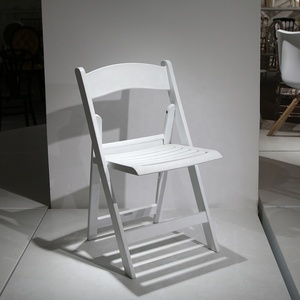 Chaise pliante en plastique PP blanc pour salle à manger, <span class=keywords><strong>mariage</strong></span>, événement, fête, <span class=keywords><strong>location</strong></span> - Product Image 3