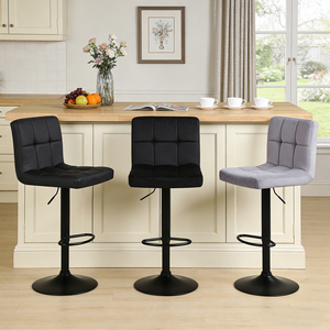 YIBO – <span class=keywords><strong>tabouret</strong></span> de <span class=keywords><strong>Bar</strong></span> moderne en cuir PU, <span class=keywords><strong>tabouret</strong></span> de <span class=keywords><strong>bar</strong></span> pivotant en cuir réglable de haute qualité, 2 pièces - Product Image 2