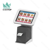 Support de tablette portable de comptoir LST21-P pour iPad, support de tablette POS, support de tablette verrouillable pour restaurants avec espace pour imprimante