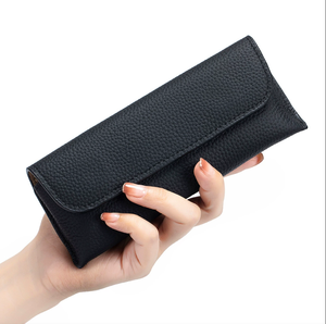 Estuche de Piel Auténtica de Lujo para Gafas, Funda para Lentes, Bolsa de Cuero Genuino para Gafas de Sol - Product Image 3