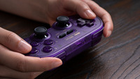 Manette 8Bitdo SN30 Pro BT / OLED PC Mac Android Steam Deck Raspberry Pi Violet Cristal Vert Moteur de vibration Bouton Turbo