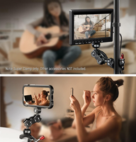 Pince super robuste NEEWER ST81 avec griffe porte-accessoire, trous filetés 1/4 et 3/8 pouces pour moniteur, microphone, éclairage LED et accessoires d'appareil photo