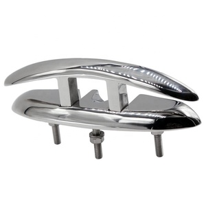 Stainless Steel 316 Marine Folding Cleat 150mm Dock Flip up Stud Mounted Mooring Bitt <b>Yacht</b> Boat Hardware Accessories Folding Cl - Product Image 2