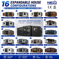 Maisons miniatures modernes en conteneurs d'acier préfabriqués, modulaires, extensibles, pliables, kits de pods mobiles d'extérieur, prêts à être expédiés pour application en appartement